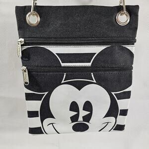 Disney Parks Black & White Mickey Mouse Crossbody Bag